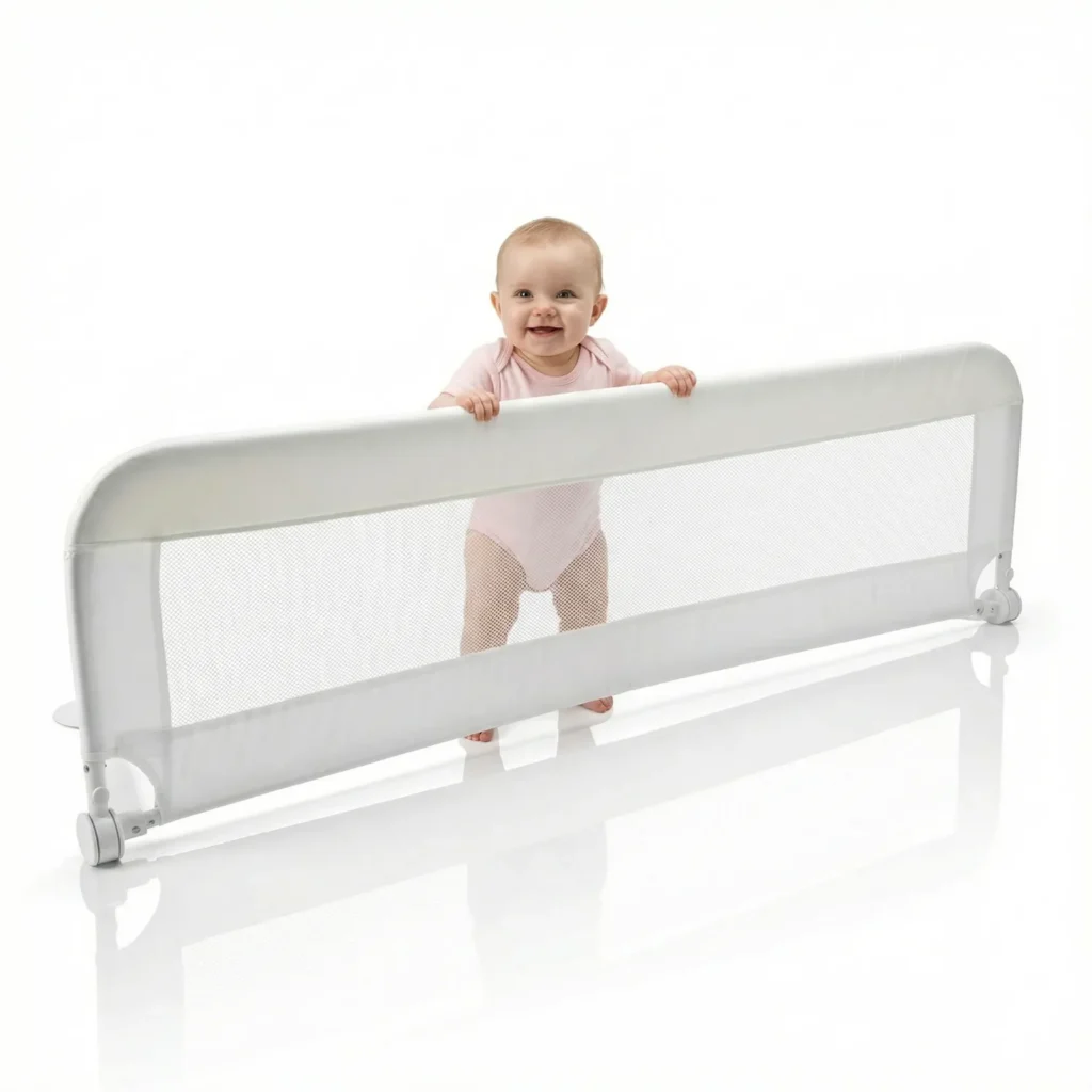 Barandilla de cama plegable de 150 cm